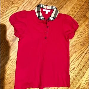 Burberry Girls shirt, worn only once.